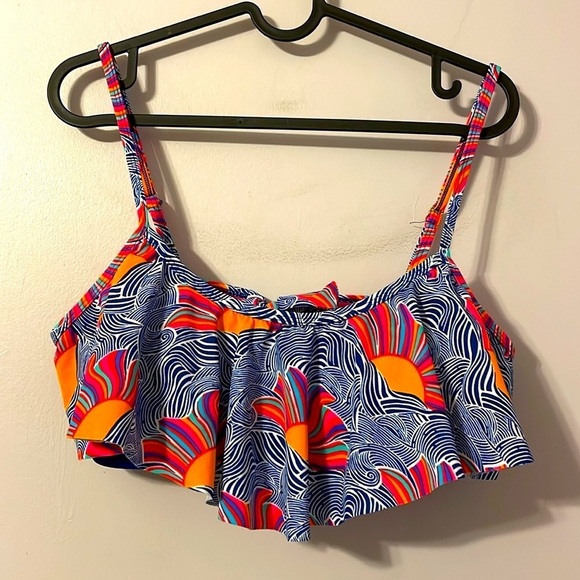 Urban Sea Other - Urban Sea Blue Multi Flutter Bra Bikini Top size XL